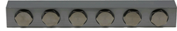 MONTAGE STRIP 6 POSITIES 1/8"