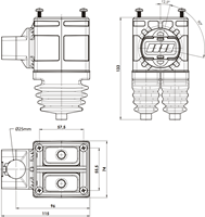 STEUN HANDGREEP 25 MM N-FORCE 2022 INSTELBAAR-2