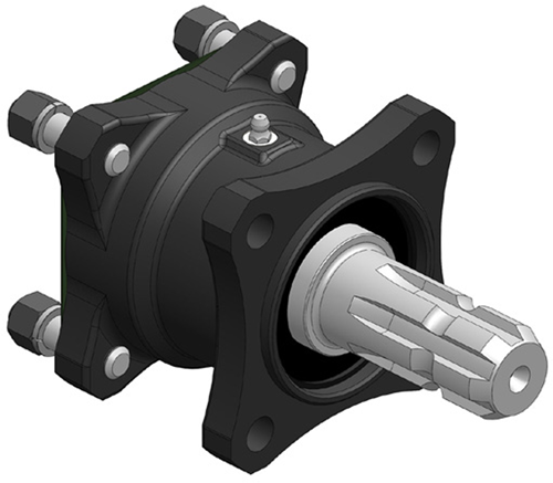 ADAPTOR 85 MM ISO-ASAE 800 NM WITH GREASE NIPPLE