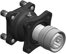 ADAPTER 85MM ISO PUMPE AUF ASAE 1-3/8" INNEN + SCHMIERNIPPEL