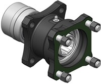 ADAPTER 85MM ISO PUMP TO ASAE 1-3/8" FEMALE + GREASE NIPPLE-2