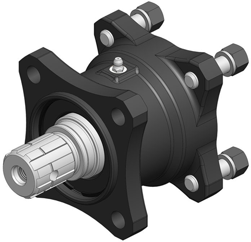 ADAPTER 85 MM ISO M/F WITH GREASE NIPPLE