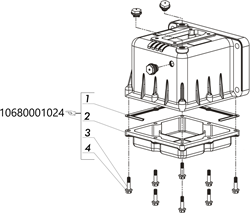 TANK BOTTOM PM PLASTIC 2 LTR