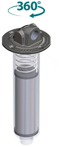 RETOURFILTER IMMERSED G 1" 60 µm 360º DRAAIBAAR