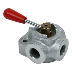 3-WEGKRAAN STAAL 3/4" (400 BAR)