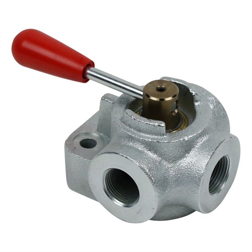 3-WEGE-UMSCHALTVENTIL STAHL 3/4" (400 BAR)