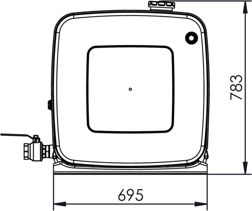 TANK SUPPORT SET 700×700 REAR CAB KIT (FAM. BI)-3