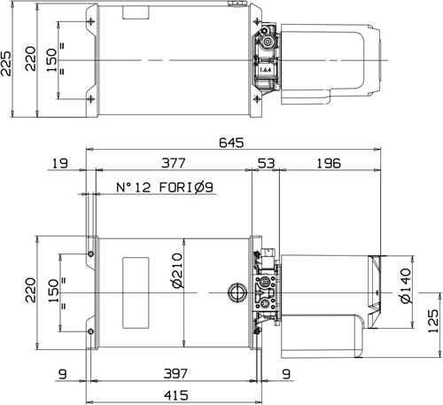 POWER PACK RE 24V 2200W 3,1CC 12 LITER TANK-2