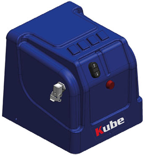 AFDEKKAP "KUBE" 1 LAMP 1 KNOP 1 CONNECTOR