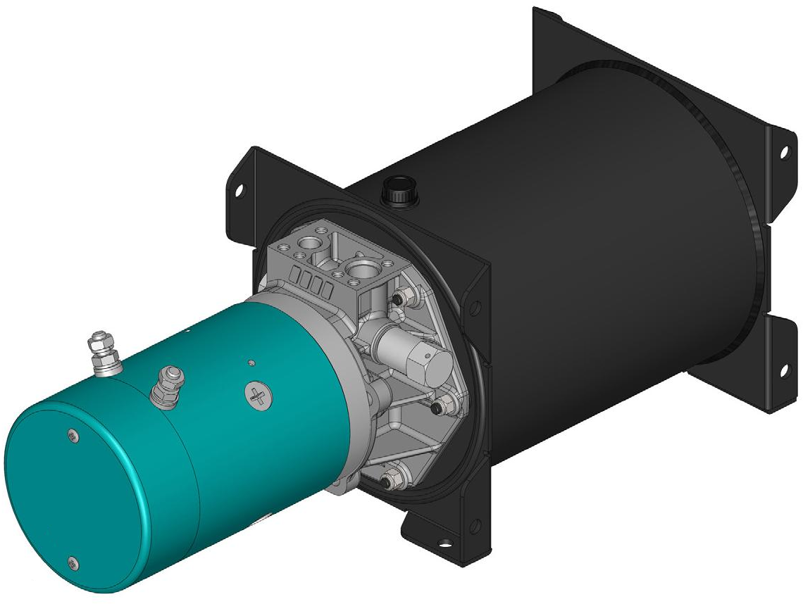 COMPACT UNIT 24VDC 2200W 3.1CC WITH 5 LITRE TANK (P+R)
