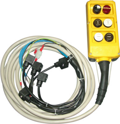 4-BUTTON REMOTE CONTROL WITH CABLE + ROTARY SWITCH / SIGNAL LAMP