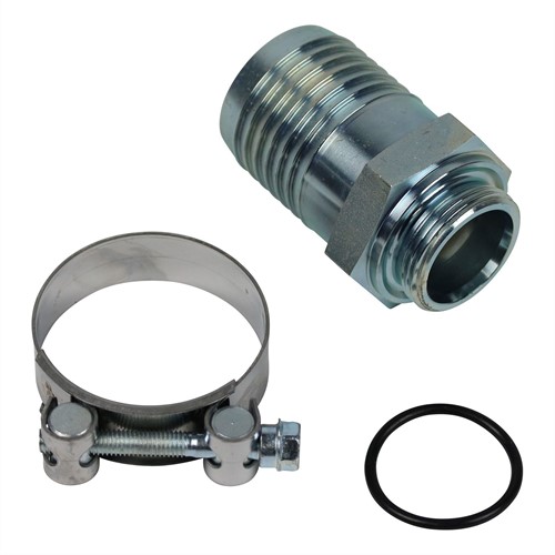 ZUIGNIPPEL RECHT 1 1/4" X 50 MM INCL SLANGKLEM 60-63 MM