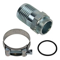 ZUIGNIPPEL RECHT 1 1/2" X 50 MM INCL SLANGKLEM 60-63 MM
