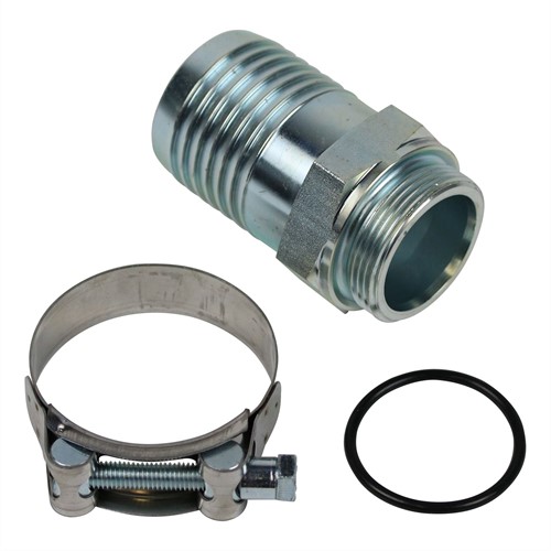 ZUIGNIPPEL RECHT 1 1/2" X 63 MM INCL SLANGKLEM 74-79 MM