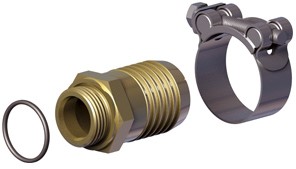 ZUIGNIPPEL RECHT 1 1/2" X 60 MM INCL SLANGKLEM 68-73 MM