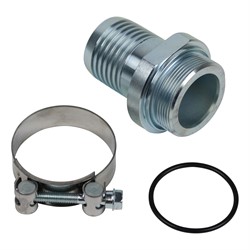 SUCTION FITTING STRAIGHT 2" X 63 MM INCL HOSE CLAMP 74-79 MM