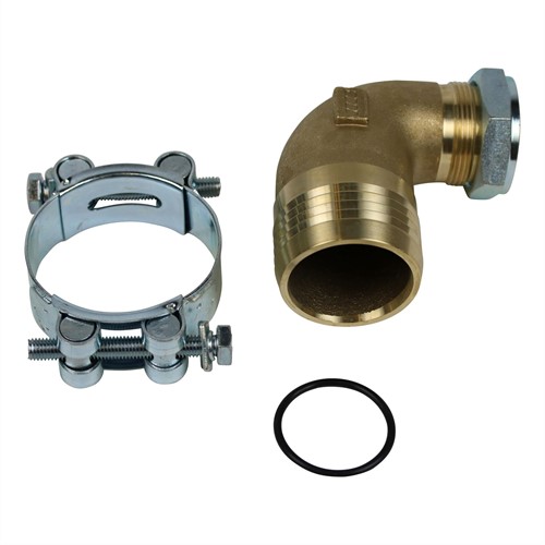 SUCTION FITTING 90° 1 1/2" X 50 MM INCL HOSE CLAMP 60-63 MM-2