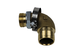 SUCTION FITTING 90° 2" X 63 MM INCL HOSE CLAMP 74-79 MM