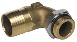 ZUIGNIPPEL 90° 1" X 38 MM (ZONDER SLANGKLEM)
