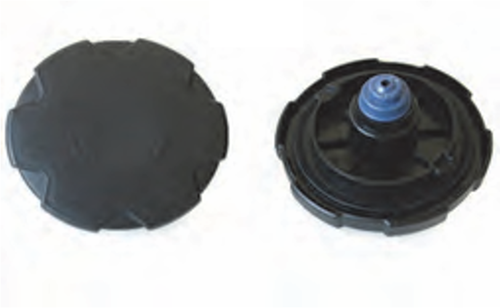 KUNSTSTOF TANKDOP 105 MM MET ONTLUCHTING ZONDER SLOT