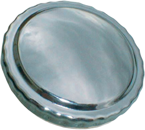 STALEN DOP 58 MM MET ONTLUCHTING ZONDER SLOT