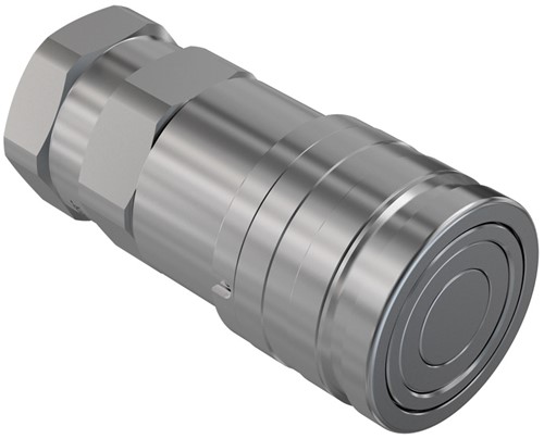 SNELKOPPELING VLAKAFDICHTEND FEMALE BSPP 3/8" (ISO 16028 RVS316)