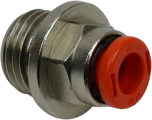 RECHTE PUSH-IN KOPPELING 6MM LUCHTLEIDING - 1/4" BUITENDRAAD