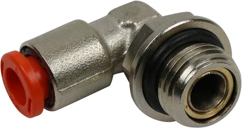 HAAKSE PUSH-IN KOPPELING 6MM LUCHTLEIDING - 1/4" BUITENDRAAD