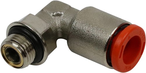 HAAKSE PUSH-IN KOPPELING 8MM LUCHTLEIDING - 1/4" BUITENDRAAD