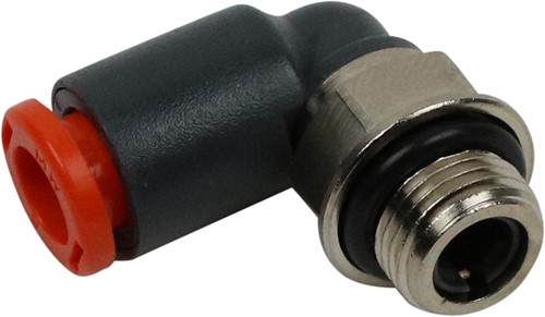PUSH-IN FITTING ANGLED 6MM AIR LINE - 1/8" OUTER THREAD