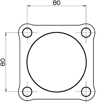 GASKET 4 HOLE ISO-3