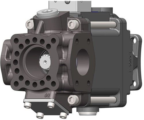 VERSTELLKOLBENPUMPE LS PPV-060-LINKS DURCHTRIEB SAE-2