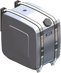 DIESELTANK ALUMINIUM 700 LTR 700×700×1550