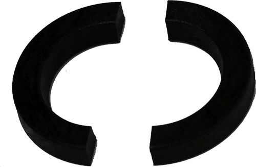 KUNSTSTOF OPSLUITRING IN 2 DELEN VOOR 45 MM KOGELKOP