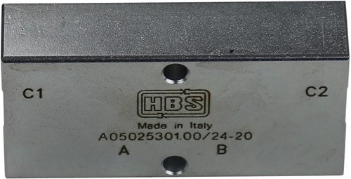 DUBBEL GESTUURDE TERUGSLAGKLEP 1/4"