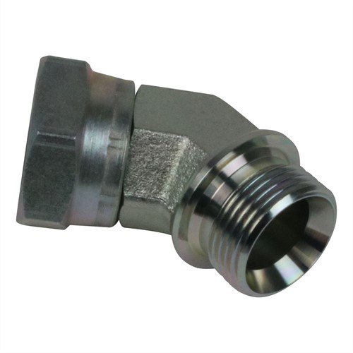 45° VERSCHRAUBUNG KURZ 1/2" ÜBERWURFMUTTER - 1/2" AG