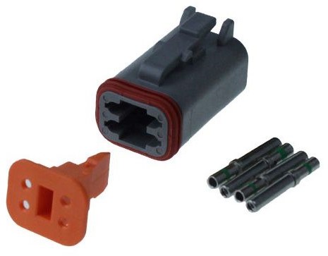 DEUTSCH STECKER 4-POLIG WEIBLICH (9-9690220)