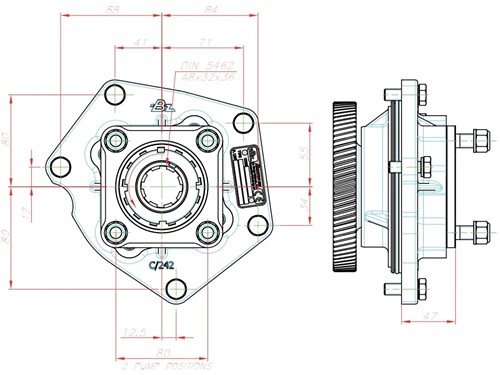 MOTOR NEBENANTRIEB ED120 SCANIA-2