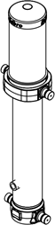TELESKOPZYLINDER ULTRA CS17 5 STUFEN 46 TONNEN HUB 6733 (KURZE AUSSENHÜLLE)