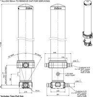 TELESCOOPCILINDER ULTRA CS17 5 TRAPS 45 TON SLAG 7233-2