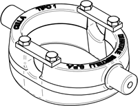 CRADLE FOR TELESCOPIC CYLINDER GALVANISED (7 TONNES)