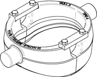 CRADLE FOR TELESCOPIC CYLINDER (20 TONNES)
