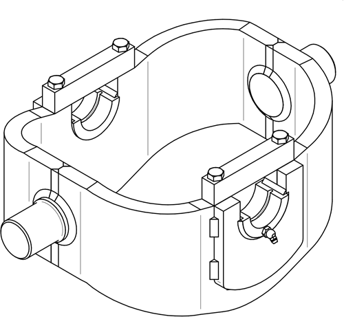CARDANRING VOOR TELESCOOPCILINDER (23 TON)