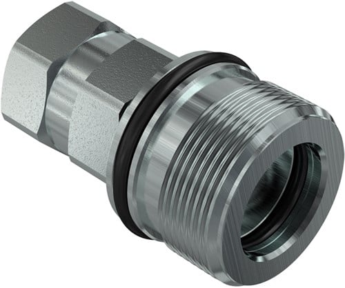SCREW-TO-CONNECT COUPLING CVV04 FEMALE BSPP 1/4" (ISO 14541)