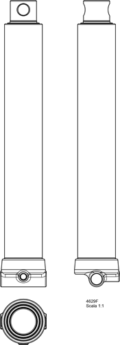 TELESCOOPCILINDER 2 TRAPS 13,5 TON SLAG 1395 MET 2X GAT 36MM