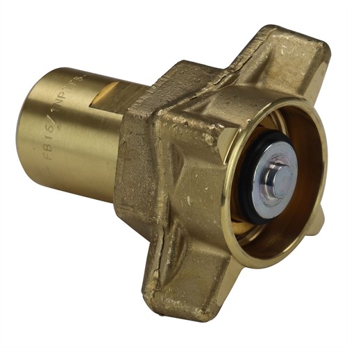 SCREW-TO-CONNECT COUPLING FB 16 FEMALE NPTF 1" (BRASS SWIVEL)
