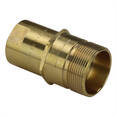SCHRAUBKUPPLUNG FB 16 STECKER NPTF 1" (MESSING)