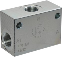 SHUTTLE VALVE 3/8" 50 L/M 350 BAR