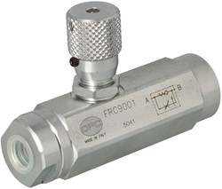 DRUKGECOMPENSEERDE SMOORTERUGSLAGKLEP 1/4" 250BAR 0-17 L/M (VCST14)