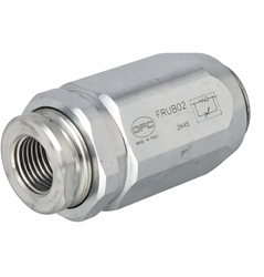 SMOORTERUGSLAGVENTIEL 3/8" 40 L/M 350 BAR